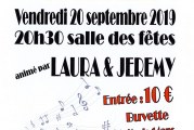 Soirée cabaret le 20 septembre