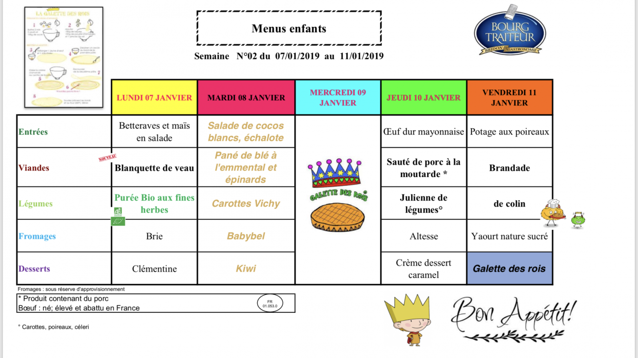 Menus Du Mois De Janvier 19 Commune De Dompierre Sur Veyle Menus Du Mois De Janvier 19 Commune De Dompierre Sur Veyle