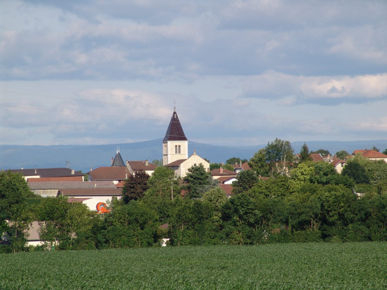 Le village de Dompierre-sur-Veyle