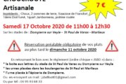 Vente de plat à emporter de la JSBD