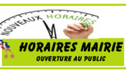 Horaires ouverture mairie