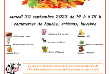 Marché d’automne du club des retraités