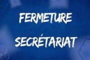 Fermeture secrétariat