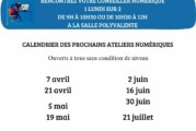 Dates des prochains ateliers numériques