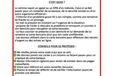 Message de la gendarmerie