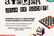 Atelier Jeux de société à la bibliothèque
