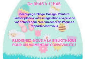 Atelier de Pâques le samedi 21 mars 2026